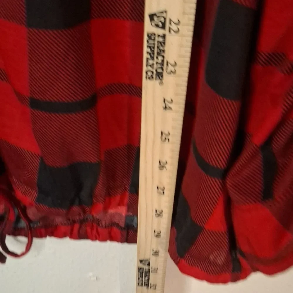 New York Laundry Red and Black Plaid Shirt size 3X NWT